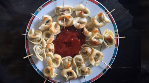 Halloween-Tortellinispieße